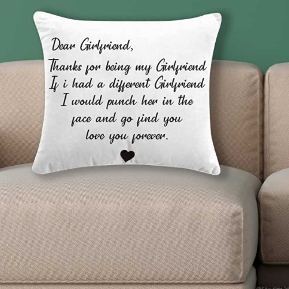 New Funny Girlfriend Romantic Gifts Decorations Throw Pillow Case Decor